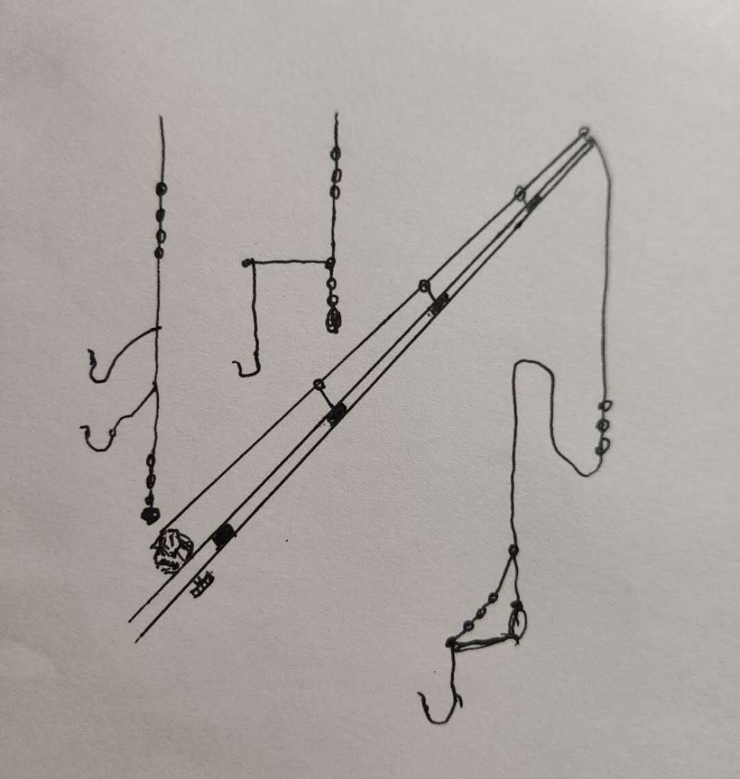 海竿钓鱼，如何组钩？详解六种海竿常用的组钩方法  -图4